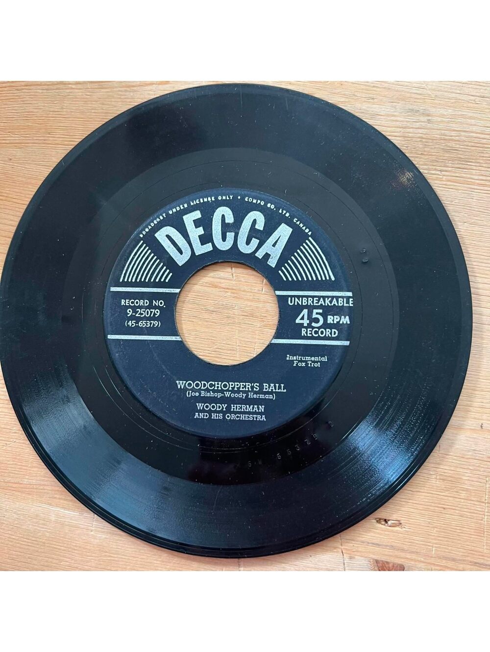 Woody Herman and his Orchestra - Woodchopper's Ball 45rpm VG+ R08